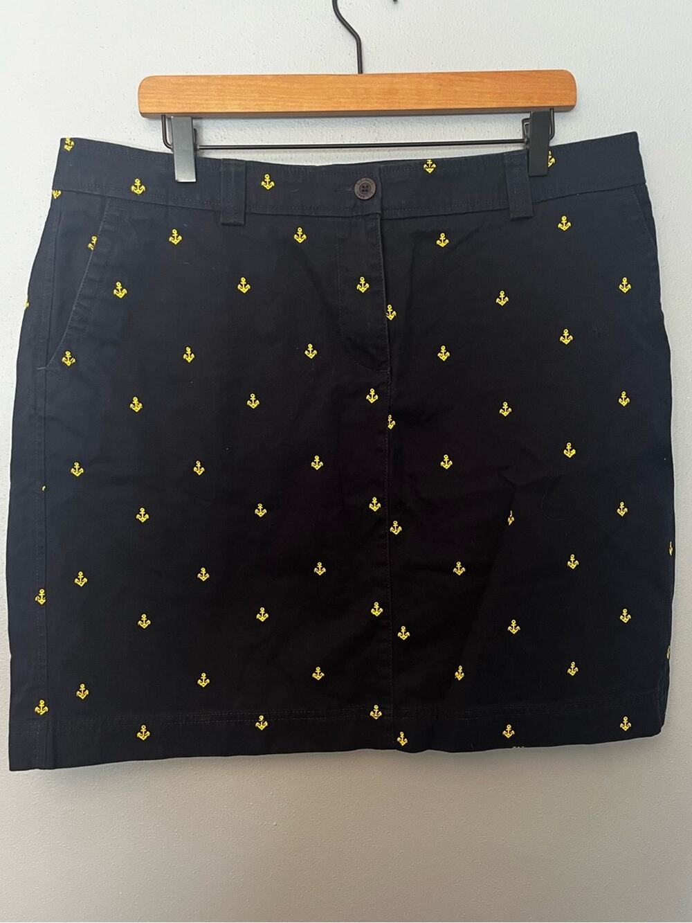 Embroidered Anchor L.L. Bean Skirt
